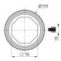 Wirquin 19032006 M32 Toilet Bowl Ring Standard Washer
