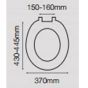 Wirquin Celeste  brass hinge - anti viral White -SCK51WY