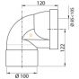 WIRQUIN Female short angled toilet pipe 7102010211