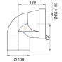 WIRQUIN Male short angled toilet pipe 71020101111