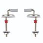 Wirquin Modufix bottom fix stainless steel Hinges 20120345