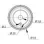Wirquin Servo-valve gasket for wirquin float valves 19066001 nwe