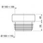 WIRQUIN Straight lip toilet bowl outlet RA372 00