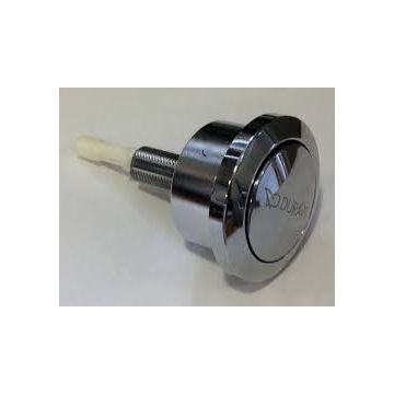 Duravit Single flush button Chrome 0074301000 compatible with Flush valve, Geberit single flush, without push button 0074133900