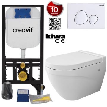 Hanging Toilet Set Complete Wall Closet Bocchi Taormina Matt White incl Toilet seat 	095da385-86ff-c9c2-4ead-7825923bec41