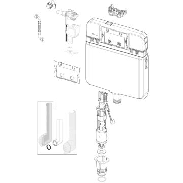 SCHWAB CONCEALED CISTERN 199
