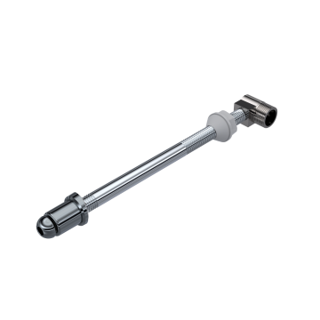 Bidet Chrome pipe with  CHROME NOZZLE – BRASS ELBOW – 170MM 200253