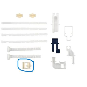 SCHWAB ASSEMBLY KIT FOR FLUSHING PLATES - OLD MODELS GALA, VIVA, RIVA, RIVA DUO, TARGA, ONDA, LINE, RIVA MINI, RIVA DUO MINI, POINT, POINT DUO 228582-6