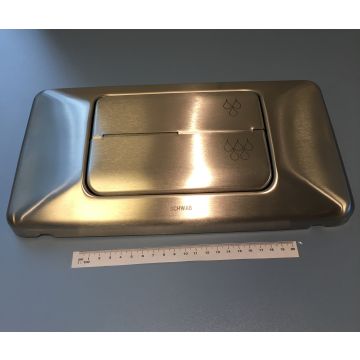 228585	Operation Plate Vista stainless steel anti-theft 