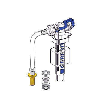 Geberit Float valve type 380 with flexible hose bottom feed 240.718.00.1