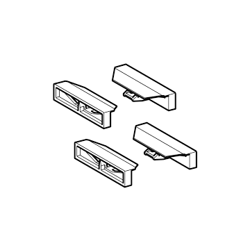 Geberit 243.316.00.1 Profile End Cover Set 243316001