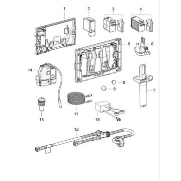 Geberit 244.092.00.1 Protection plug for conduit pipe, for Geberit DuoFresh module