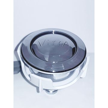 VITRA 313527YP1TE SINGLE FLUSH PUSH BUTTON IN CHROME WITH VITRA LOGO 