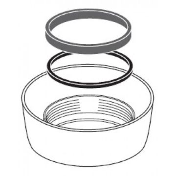 363776 Schwab nut with slip ring and seal Z3140 to-wall