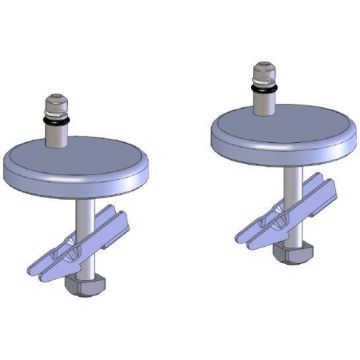 Haro hinge SoftClose flat 409524 hinge Stainless Steel , BVO folding dowel, pivot point height 21mm