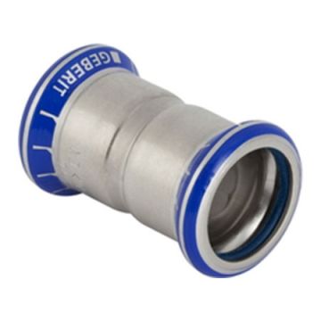 Geberit 50064 Mapress Stainless Steel coupling (FKM, blue)
