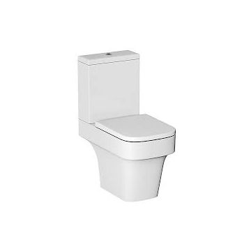 Cooke & Lewis Caldaro White Toilet with Soft close seat 2886520