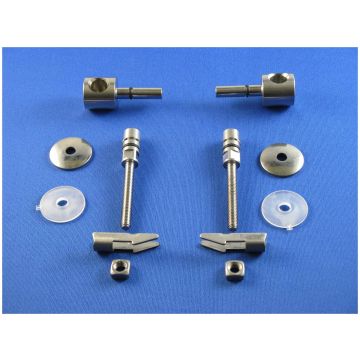 Keramag Renova Nr. 1 Comprimo 598126000 set of 2 hinges for toilet seat chrome, These hinges fit the toilet seat Keramag Renova Nr. 1 Comprimo 571044 (from 06/2002).
