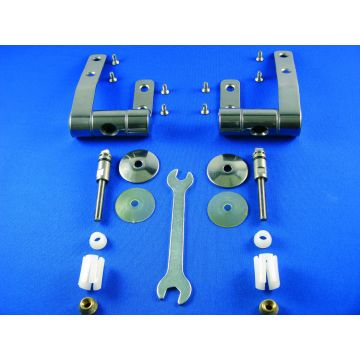 Keramag Cassini - Cotta 598181000 Set of 2 hinges for toilet seat chrome