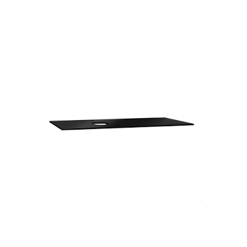 Vitra Origin Black Glass Top Countertop  Left With Siphon Hole  90 cm (Single Faucet Hole) 65714
