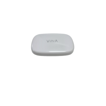 VitrA 6613414 Metropol Elips Waste Cover Cap with the VitrA Logo