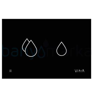 Vitra V-care Smart Control Panel  Black for 12 cm Concealed Cisterns 742-1501 