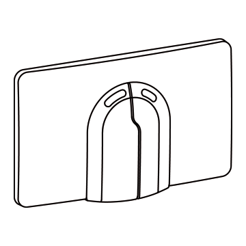Wisa 8050420751 Wisa Flush Plate WISA Dual Flush operation plate chrome