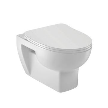 JACOB DELAFON ODEON TOILET SEAT COVER P 8407K-00 STANDARD CLOSE SEAT ORIGINAL IN WHITE