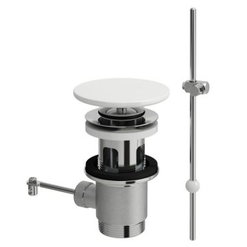 Laufen Pop up drain valve with pull lever with SaphirKeramik Cover  H8981910000001 / 8981910000001