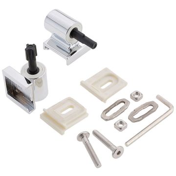 Jika H8926560000001 / 8.9265.6.000.000.1 chromed removable slow close Toilet Seat hinges for WC seat