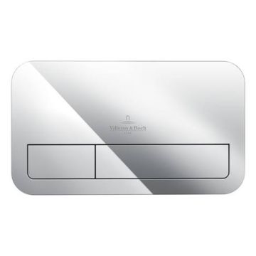 Villeroy and Boch ViConnect Chrome Dual Flush Plate - 92249061