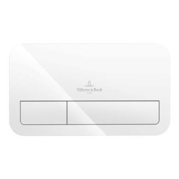 Villeroy and Boch ViConnect White Dual Flush Plate - 92249068
