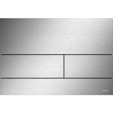 Tece Square flush plate 9240830  Brushed steel finish 220mm wide x 150mm high