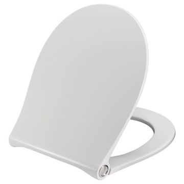 Pressalit Sway Uni Soft Close With Lift Off Top Fixing Toilet Seat & Cover White 970000-BL6999