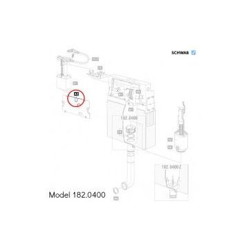 A2 Schwab inner plate for concealed cistern 182.0400