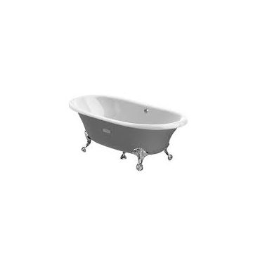Roca  Eliptico freestanding bath 1700 x 850mm grey exterior - 0 taphole A233650000