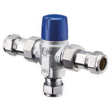Ideal Standard  Thermostatic mixing valve 22mm (under bath), chrome  A5901AA