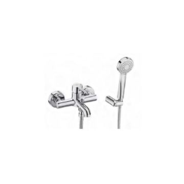 Roca  CARELIA WALL MOUNTED BATH-SHOWER MIXER WITH ACCESSORIES A5A018AC0K