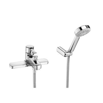 Roca  Targa deck-mounted bath-shower mixer with handset, hose and bracket A5A1860C00