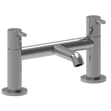 Roca  CARELIA DECK MOUNTED TWIN LEVER BATH FILLER CHROME A5A1C8AC0R