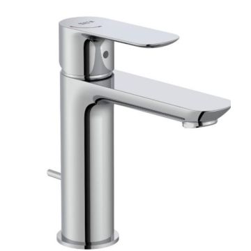 Roca  Cala smooth body basin mixer 1/2" flexible tails, Cold Start A5A326EC0R