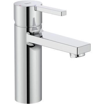 Roca  Naia basin mixer with smooth body and 1/2" flexible tails A5A3296C0R