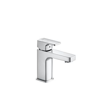 Roca  L90C Basin mixer with smooth body and 1/2" flexible tails A5A3B01C0R