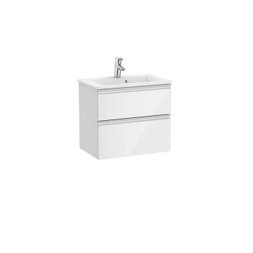 Roca Unik The Gap Compact 2 Drawer 600mm Glossy White A851495806