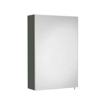 Roca  Luna mirrored cabinet 400 x 600mm - gloss anthracite grey  A856839153