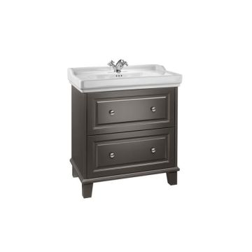 Roca  Carmen Vanity 800mm base unit with 2 soft-close drawers - anthracite satin  A857135417