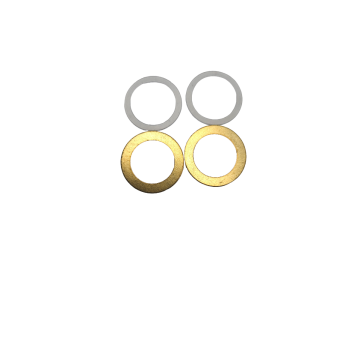Ideal Standard / Trevi A963471NU plastic friction ring and O-ring washer kit 

Dimensions: 18.5mm x 12.5mm x 0.5mm
