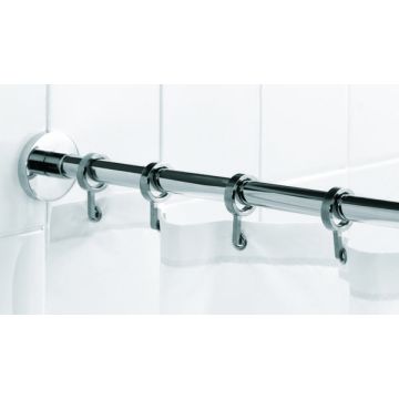 Croydex AD116541 Luxury Shwr Curtain Rod (Round)