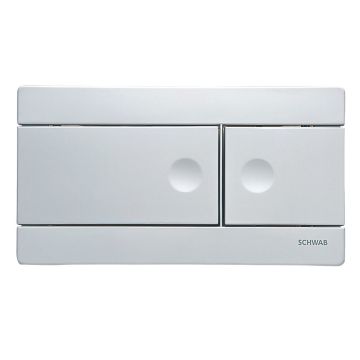 SCHWAB LINE 360164 DUAL-FLUSH FLUSHING PLATE MATT CHROME