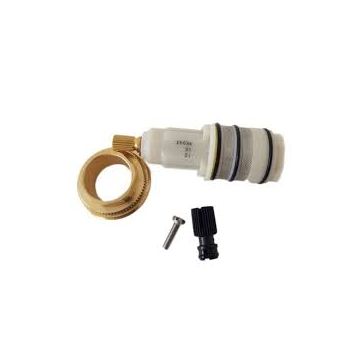 Roca A525015803 is an original RT12 thermostatic shower valve cartridge kit (typically supplied with its locking nut) designed to regulate water temperature in various Roca thermostatic bath and shower mixers. If your shower is currently running purely ho